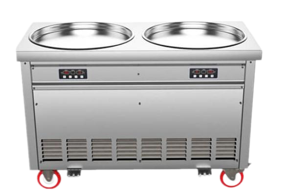 Double Pan Fried Ice Cream Machine